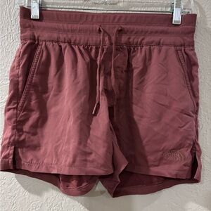 The North Face Burgundy Red Unlined Athletic Hiking Camping Shorts size XS